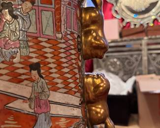 Mid-Century Chinese Famille Rose Porcelain Palace Urn. Measures 3' 1" H x 18" At Widest. Photo 6 of 7. 