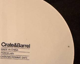 Set of 6 Crate & Barrel Dishes. Each Measures 5.5" D. Photo 2 of 2.