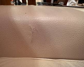 Art Deco Sofa with Channel Sides. Some Wear & Tear on Right Facing Cushion and Side of Sofa. Measurements to Come. Photo 6 of 7.