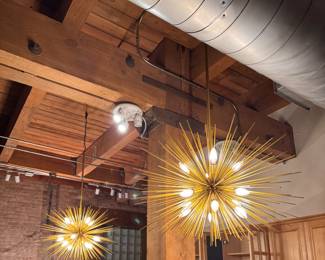 Pair of Sputnik Chandeliers. 