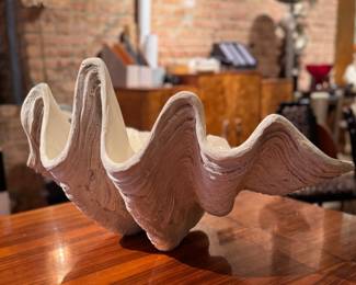 Giant Clam Shell. Measures 28" W x 18" D x 16" H. Photo 2 of 3. 