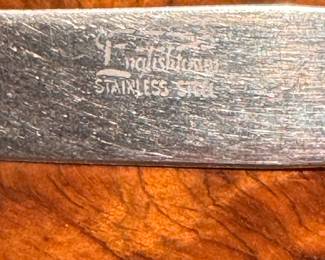 1930s Dual Toned Butterscotch & Cherry Red  Bakelite Flatware. Photo 2 of 2. 