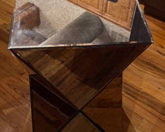 West Elm Mirrored Accent Table - 2 Available. Each Measures 12" x 12" x 20" H. Photo 1 of 2. 
