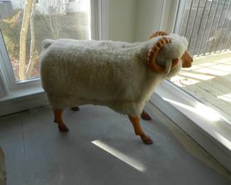 Full-sized sheep bench!