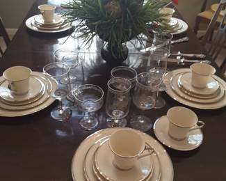 Lenox " Moonspun" china....8 place settings...mint condition