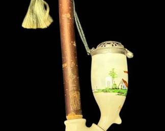 Holland Porcelain Smoking Pipe