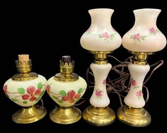Rose Patterned Electric Hurricane Lamps More