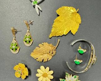 Floral And Leaf Brooches More