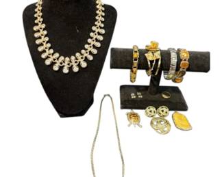 18 KGF Ring, 14 KGF Necklace More Gold Toned Costume Jewelry
