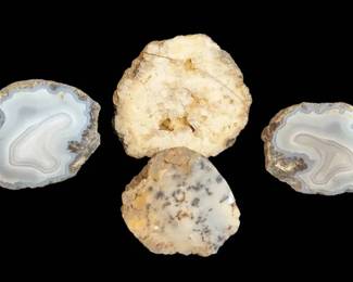 Four Halves Of Agate Geodes