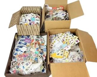 Collectible Postage Stamps 8.6 lbs