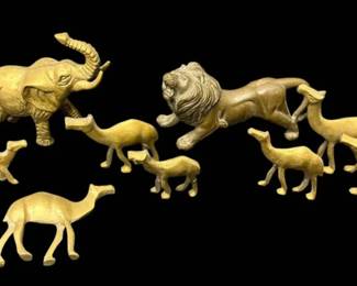 Brass Camels More Animals