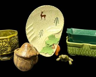 McCoy Green Ceramic Planter More