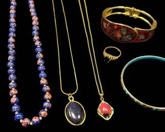 Cloisonne Bracelets, Necklaces, Ring