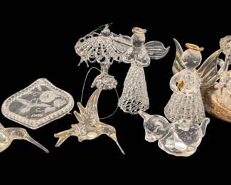 Dainty Blown Glass Ornaments