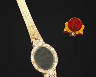 Diamond Watch Band Pin