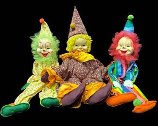 Three Vintage Clowns