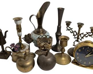Brass Candlesticks, Apples More