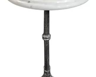 Marble Cast Iron Pedestal Plant Stand