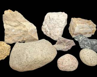 Howlite Stone, Chalcedony, Pink Granite Other Rocks