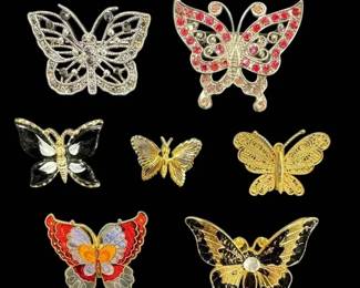 Butterfly Brooches