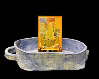 Handmade Pottery Dish Mosaic Plaque