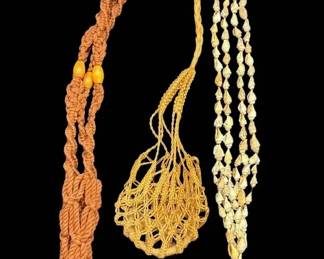 Macrame Shell Plant Hangers