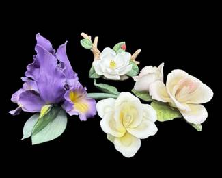 Capodimonte, Lefton More Porcelain Flowers