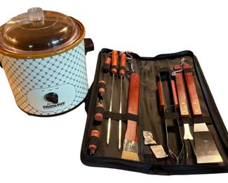 BBQ Tools and Crock Pot