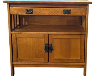 Mission Style Oak Cabinet
