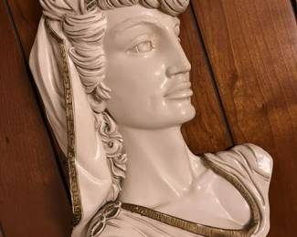 119 Vintage Greek Womens Bust Wall Decormin