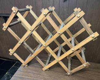 119 Vintage Collapsible Wine Bottle Rackmin