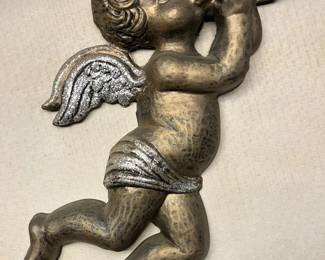 119 Dart Industries Golden Cherub Plastic Wall Decormin