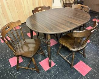 119 Vintage Wood Dinette Setmin