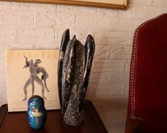  Orthoceras Fossil Statue