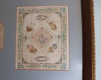 ANTIQUE 19TH CENTURY1846 LETTER,  HANKY & VALENTINE PUZZLE LOVE LETTER.