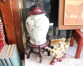  Antique Chinese Calligraphy Hand Painted JAR