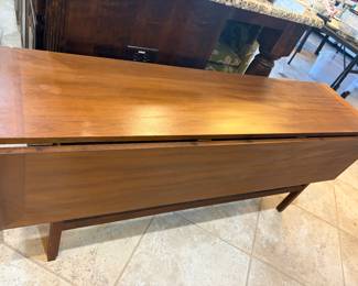 Vintage walnut drop leaf dining table