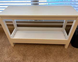 White console shelf