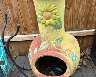 Clay Chiminea
