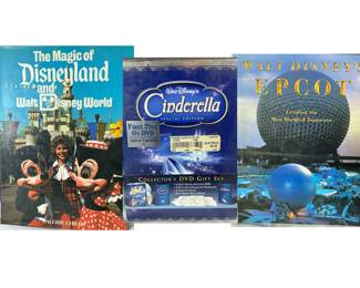 Cinderella and Disney Books Epcot and Magic of Disneyland