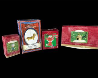 4 keepsake ornaments set