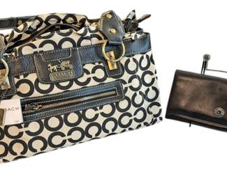 Black White COACH Purse Replica Set 