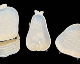 Hazel Atlas Fruit Milk Glass 