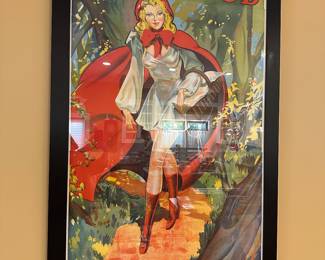 Vintage framed prints.