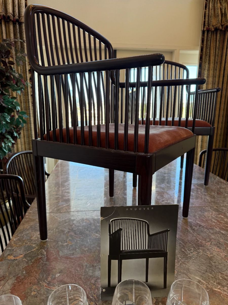 1980S VINTAGE ANDOVER DINING CHAIRS BY STENDIG - SET OF 8