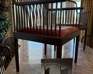 1980S VINTAGE ANDOVER DINING CHAIRS BY STENDIG - SET OF 8