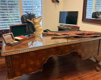 STUNNING ANTIQUE OFFICE DESK