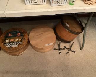 Close up of decor boxes