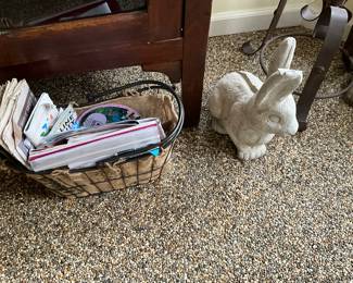 Basket with magazines